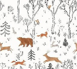 Carta da parati dello spirito della foresta per bambini