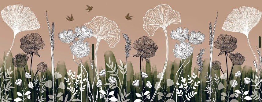 Papier peint restaurant floral addict, XXL, tendance