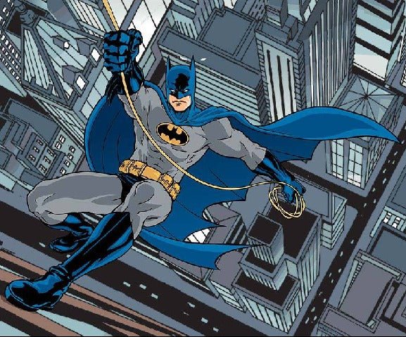 Carta da parati panoramica eroe batman BD torre di arrampicata città