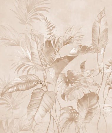 Papier peint élégante jungle poudrée