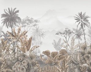 Papier peint tendance tropical sepia, XXL, tendance