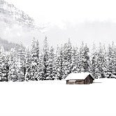 Carta da parati panoramica per chalet di montagna