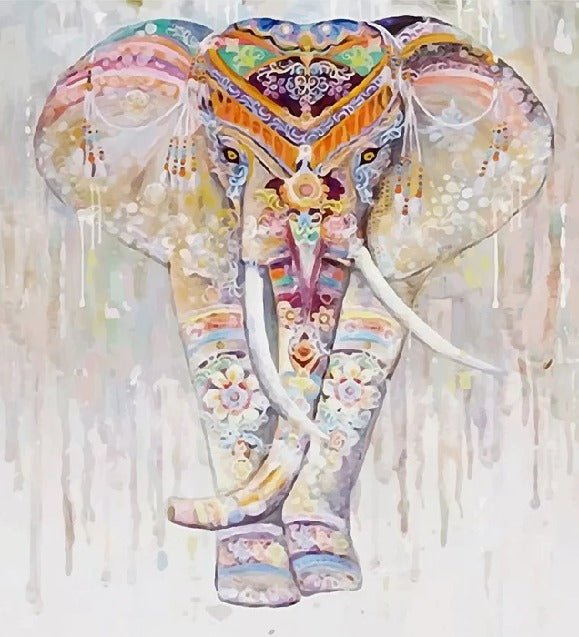 Carta da parati indiana Boho Elephant
