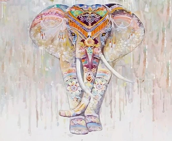 Carta da parati indiana Boho Elephant