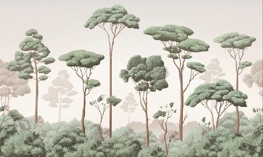 Papier peint brise légère pinède, XXL, tendance