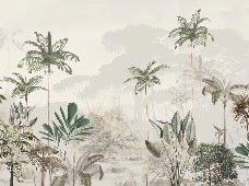 Carta da parati panoramica della giungla Green Eden