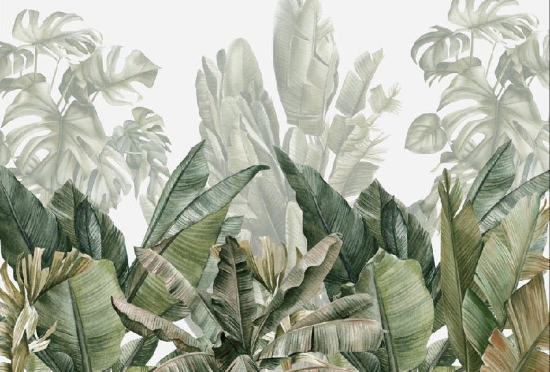 Carta da parati panoramica verde banana