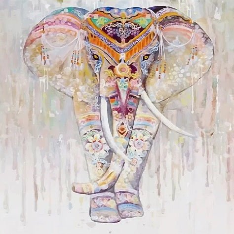 Carta da parati indiana Boho Elephant