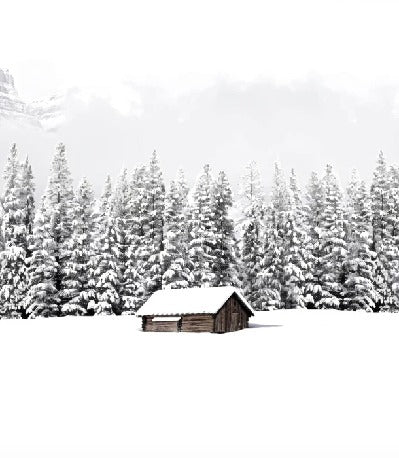 Carta da parati panoramica per chalet di montagna