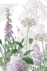 Carta da parati con fiori della danza delle campane