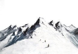 Carta da parati per lo sci alpinismo