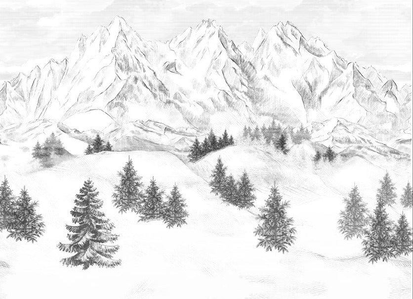 Sfondo della montagna di Chamonix