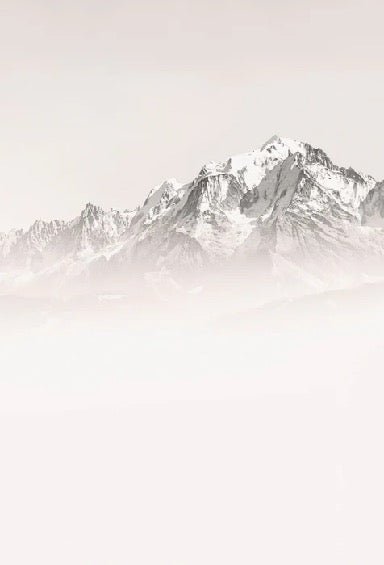 Carta da parati del Monte Bianco, mattina nebbiosa