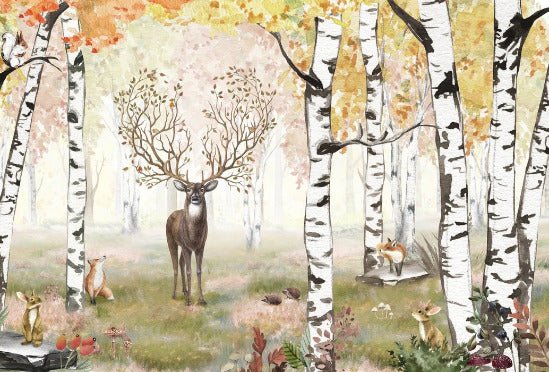 Carta da parati della foresta magica dei bambini