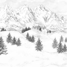 Sfondo della montagna di Chamonix