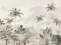 Carta da parati panoramica della giungla Green Eden