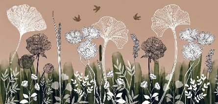 Carta da parati panoramica Floral addict