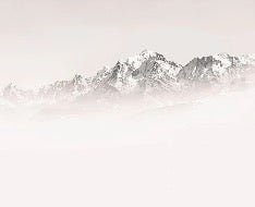 Carta da parati del Monte Bianco, mattina nebbiosa