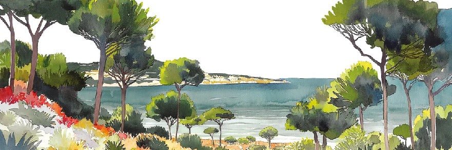 Carta da parati panoramica estiva