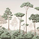 Carta da parati con brezza della pineta
