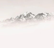 Carta da parati del Monte Bianco, mattina nebbiosa