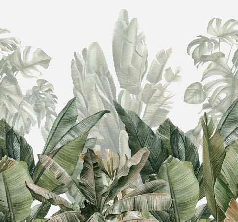 Carta da parati panoramica verde banana