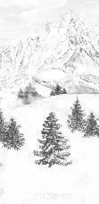 Papier peint montagne sommets de Chamonix