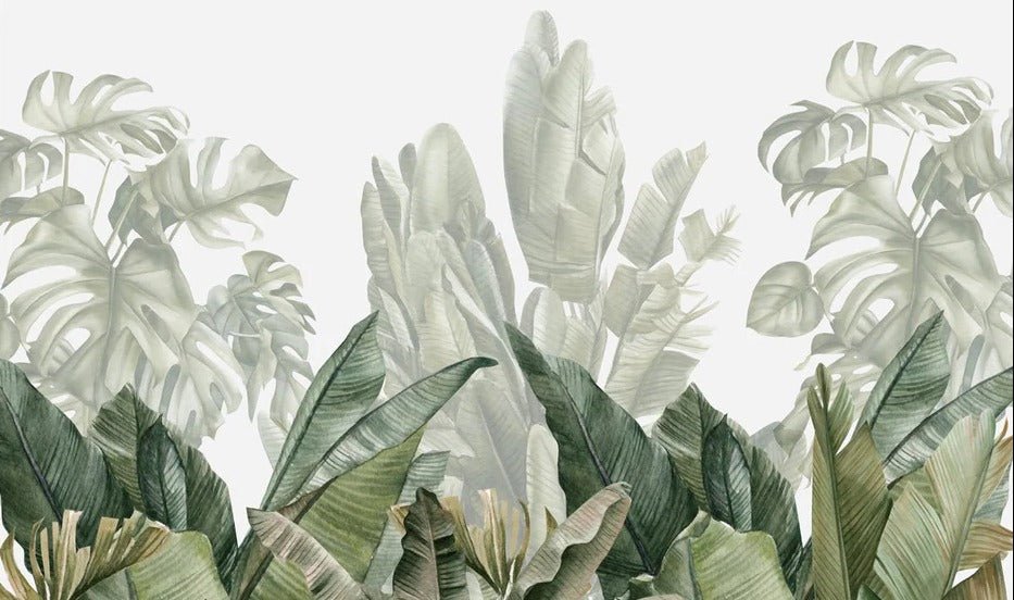 Carta da parati panoramica verde banana