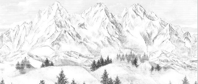 Sfondo della montagna di Chamonix