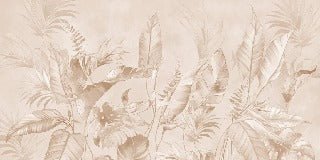 Papier peint élégante jungle poudrée
