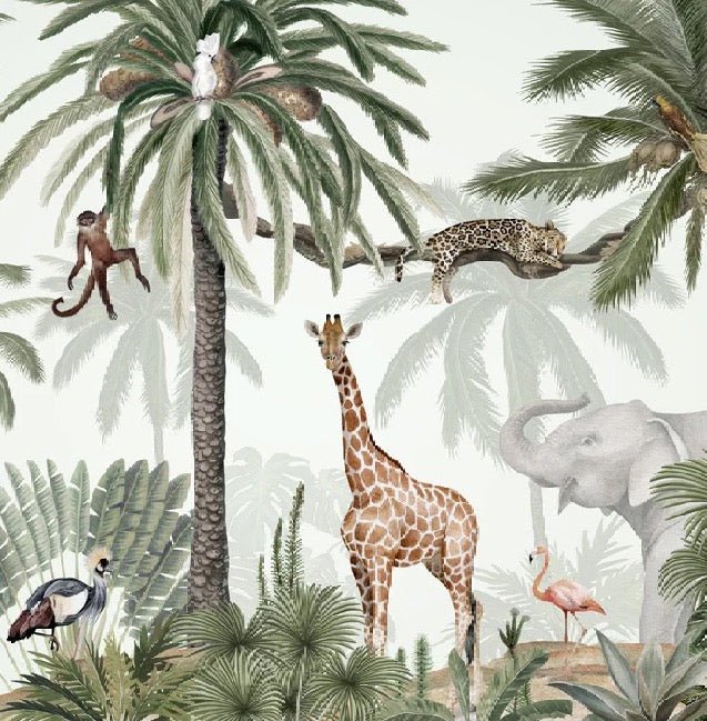 Carta da parati per bambini Giungla pacifica