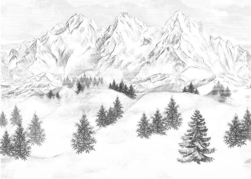 Sfondo della montagna di Chamonix