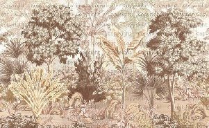 Carta da parati luminosa della giungla