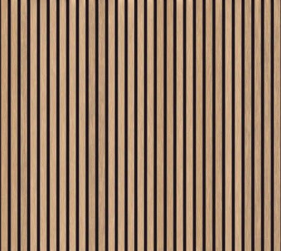 Carta da parati a strisce di legno effetto quercia