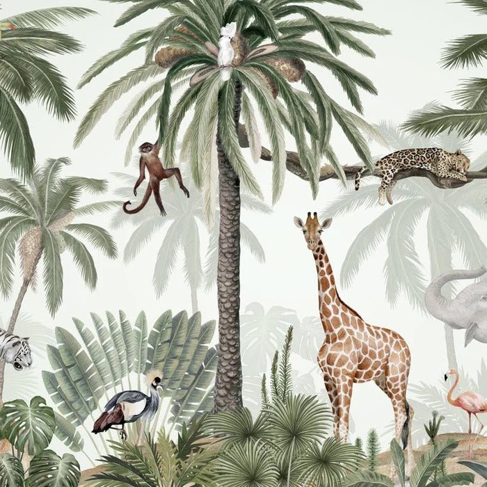Carta da parati per bambini Giungla pacifica
