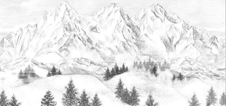 Sfondo della montagna di Chamonix