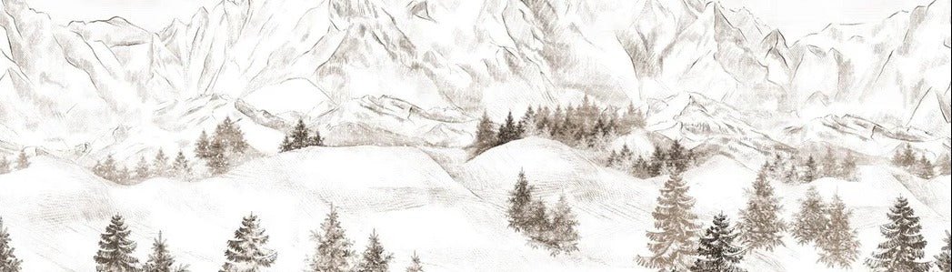 Papier peint montagne massif des Alpes, XXL, tendance