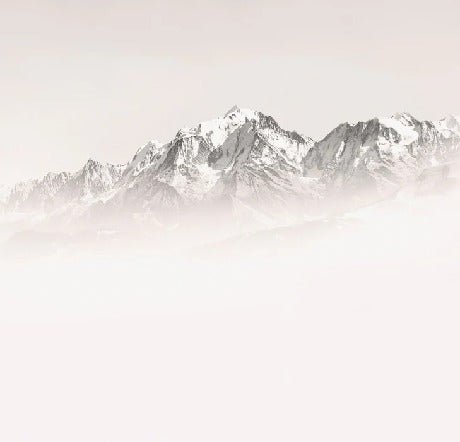 Carta da parati del Monte Bianco, mattina nebbiosa