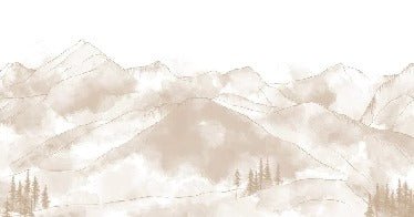 Papier peint panoramique Aravis sépia, XXL, tendance