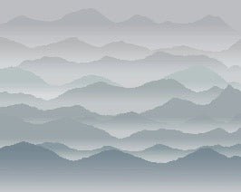 Carta da parati panoramica cimes mist