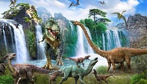 Sfondo 3D Dinosauri