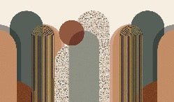 Papier peint Art déco graphique tendance, XXL, tendance