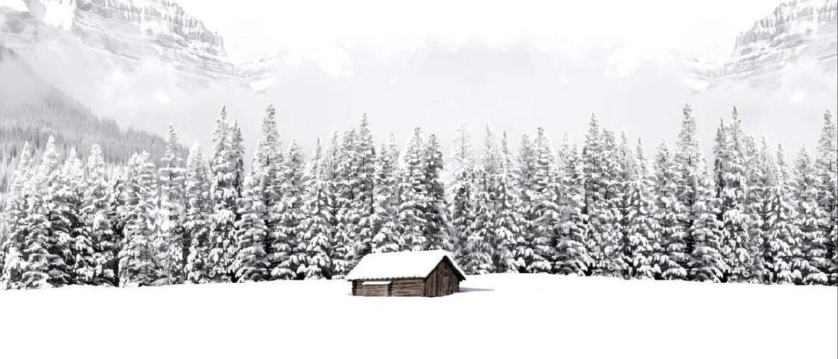 Carta da parati panoramica per chalet di montagna
