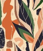 Papier peint mur végétal abstrait, XXL, tendance