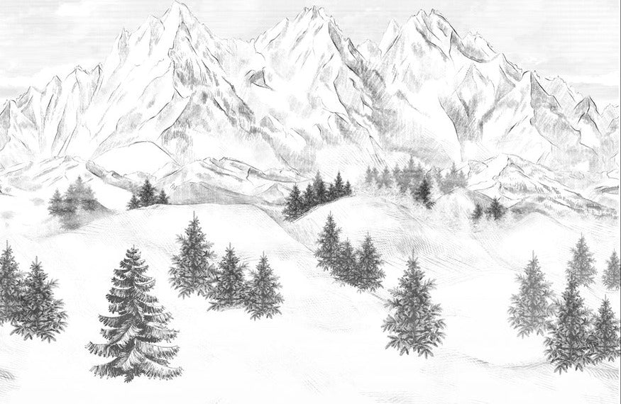 Sfondo della montagna di Chamonix