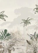 Carta da parati panoramica della giungla Green Eden