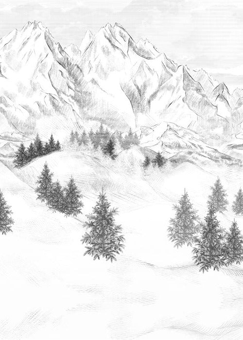 Sfondo della montagna di Chamonix