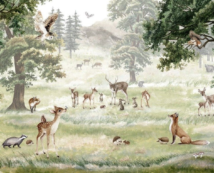 Papier peint enfant animaux et compagnie