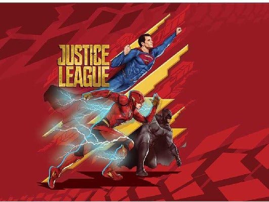 Carta da parati panoramica con l'eroe della Justice League pronto a diventare rosso