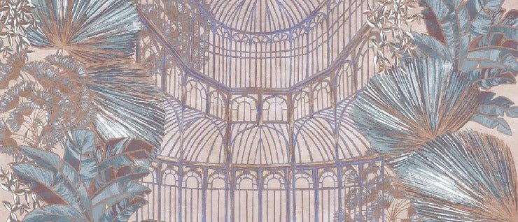 Papier peint verrière végétale, XXL, tendance